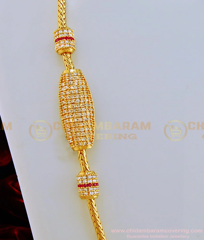 One gram gold mugappu on sale chain